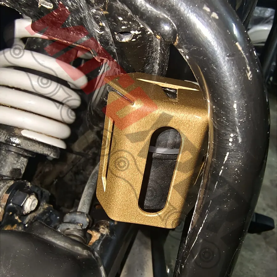 Tvs Ronin Rear Brake Fluid Reservoir Golden Color Cap - Image 3